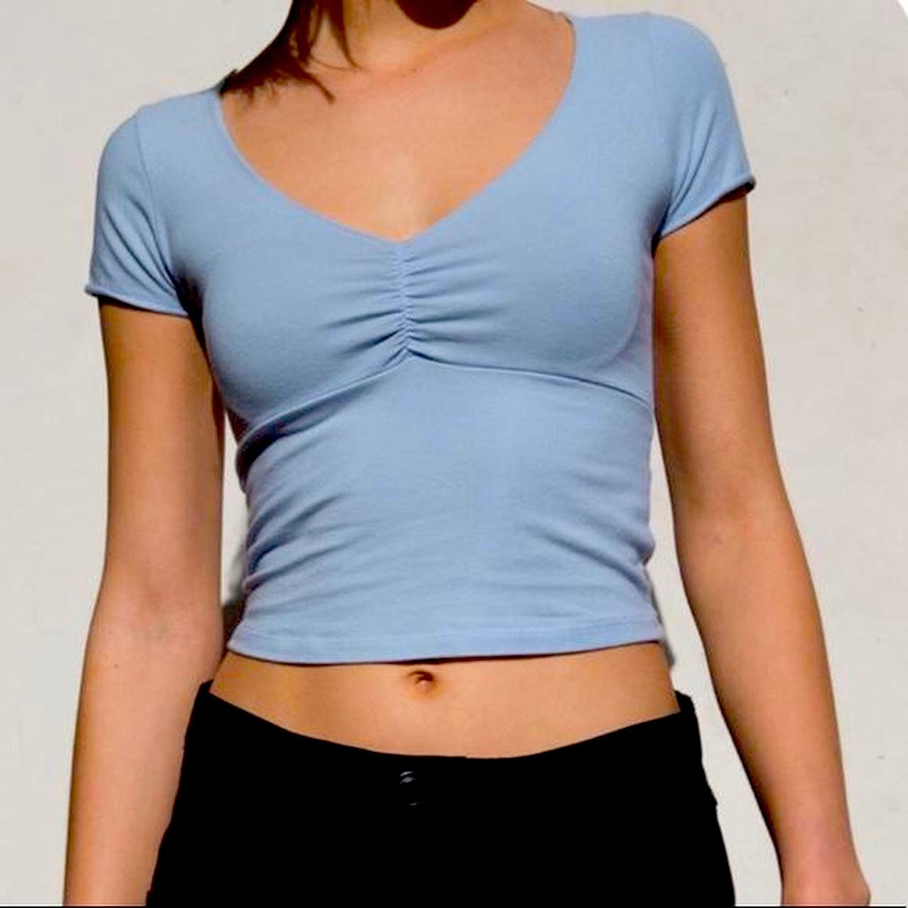 Brandy Melville gina top in light blue